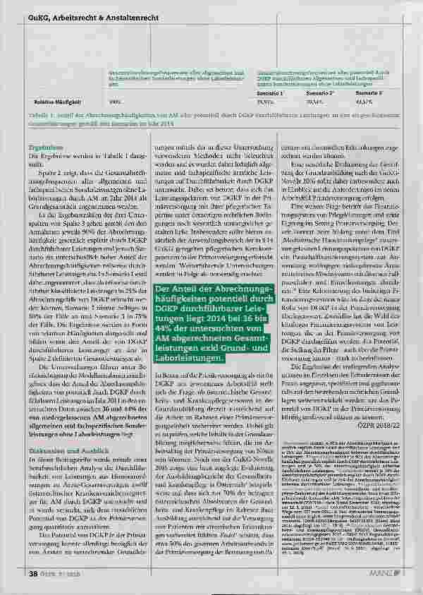 Vorschauseite 3: Das Potential Diplomierter Gesundheitsund Krankenpflegepersonen in der Primärversorgung (Teil 2)