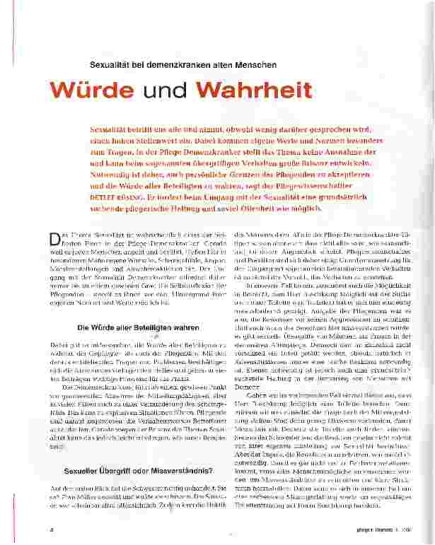 Vorschauseite 1: Würde und Wahrheit