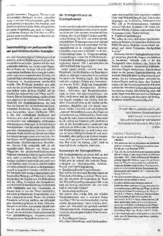 Vorschauseite 6: Interprofessionalität und Qualität Probleme und Perspektiven des Kooperation zwischen Medizin und Pflege