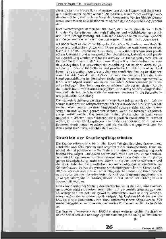 Vorschauseite 3: Lehrer für Pflegeberufe - Orientierung im Umbruch