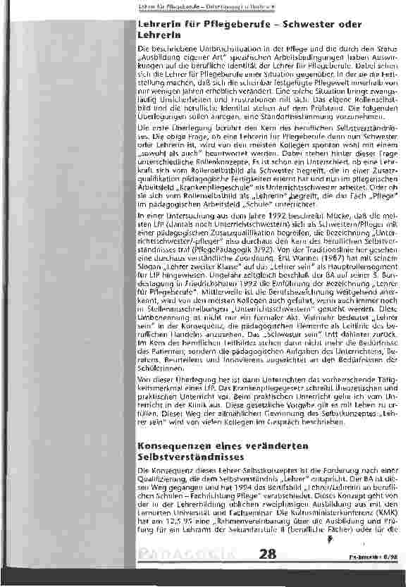 Vorschauseite 5: Lehrer für Pflegeberufe - Orientierung im Umbruch