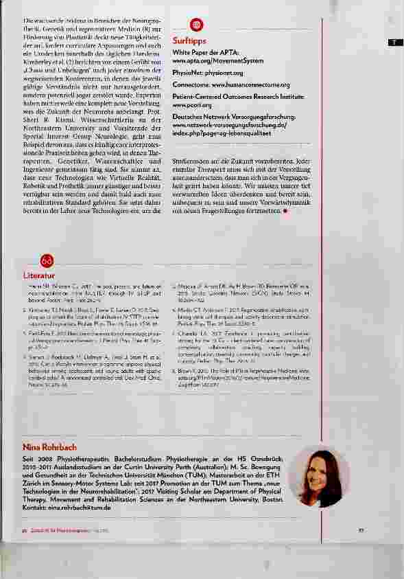 Vorschauseite 4: Die Zukunft der Neurorehabilitation