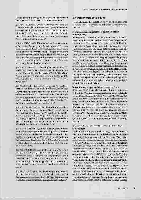 Vorschauseite 6: Befangenheit im Personal- Vertretungsrecht