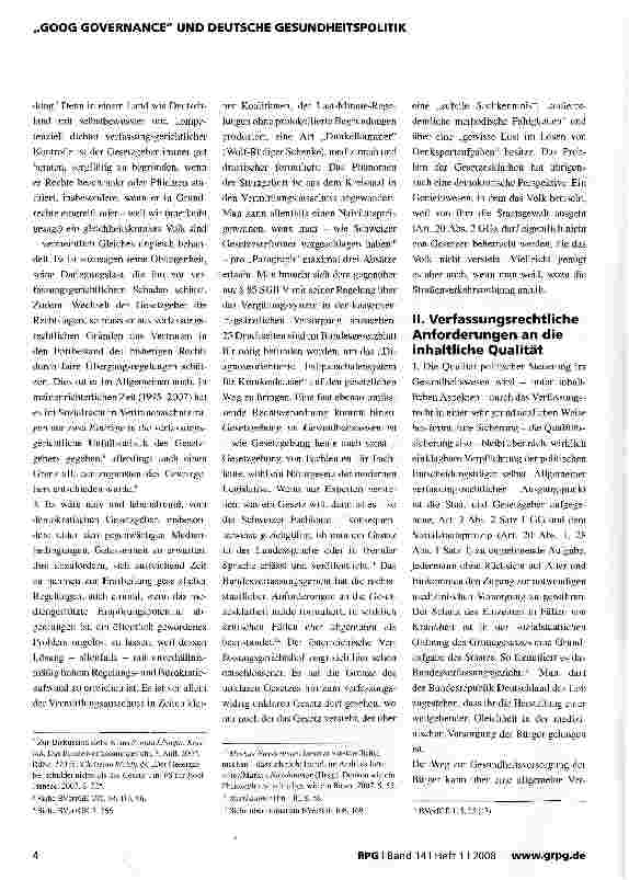 Vorschauseite 2: Qualität politischer Steuerung aus verfassungsrechtlicher Sicht