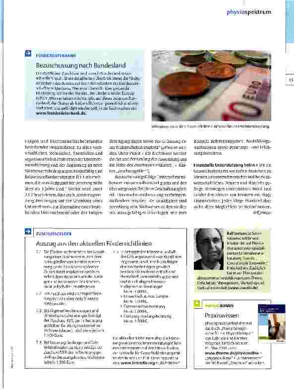 Vorschauseite 2: Zuschuss vom Fiskus