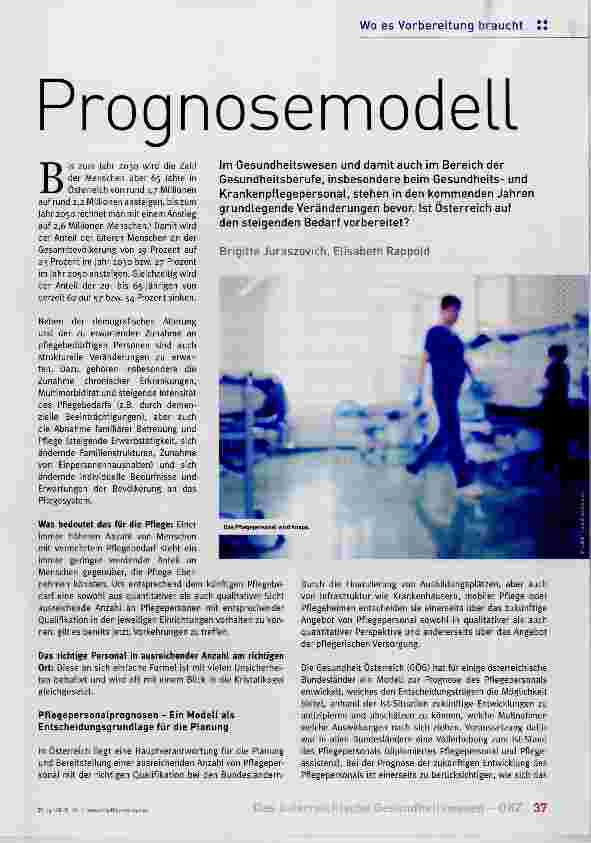 Vorschauseite 1: Prognosemodell