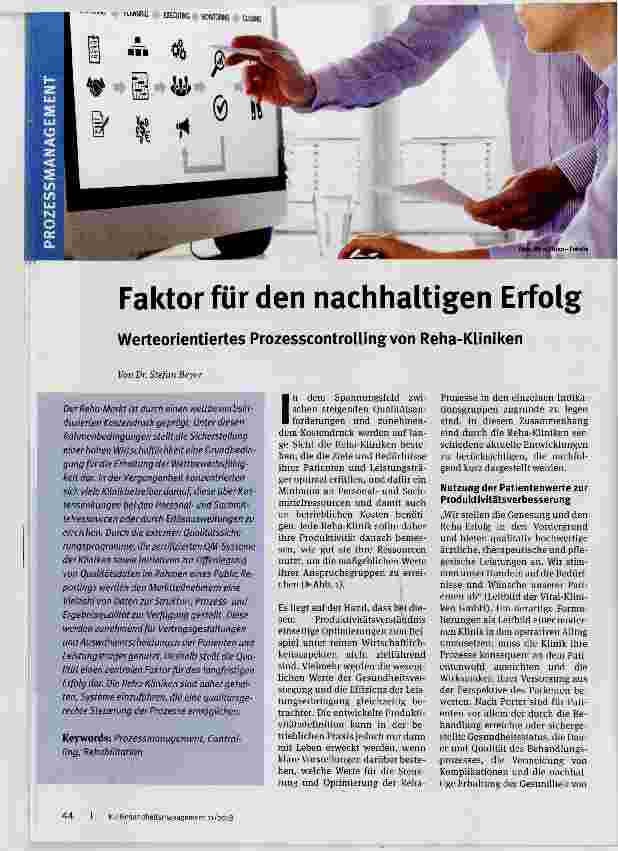Vorschauseite 1: Faktor für den nachhaltigen Erfolg