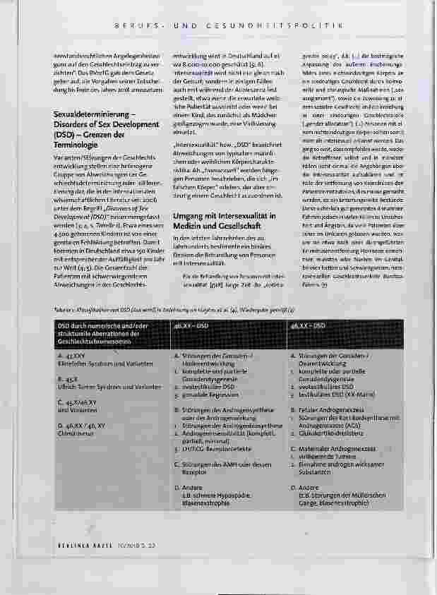 Vorschauseite 2: Intersexualität, medizinisches Handeln und Personenstandsrecht ein Paradigmenwechsel