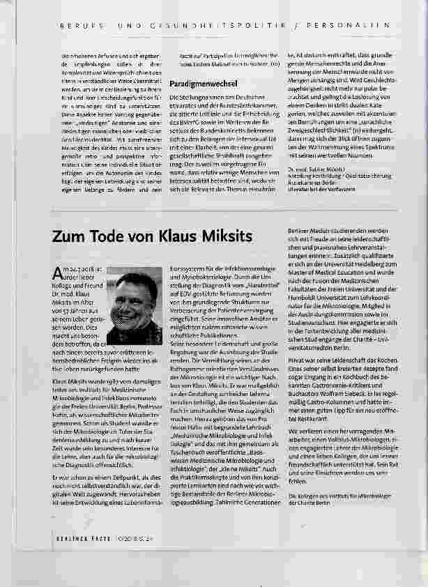 Vorschauseite 4: Intersexualität, medizinisches Handeln und Personenstandsrecht ein Paradigmenwechsel