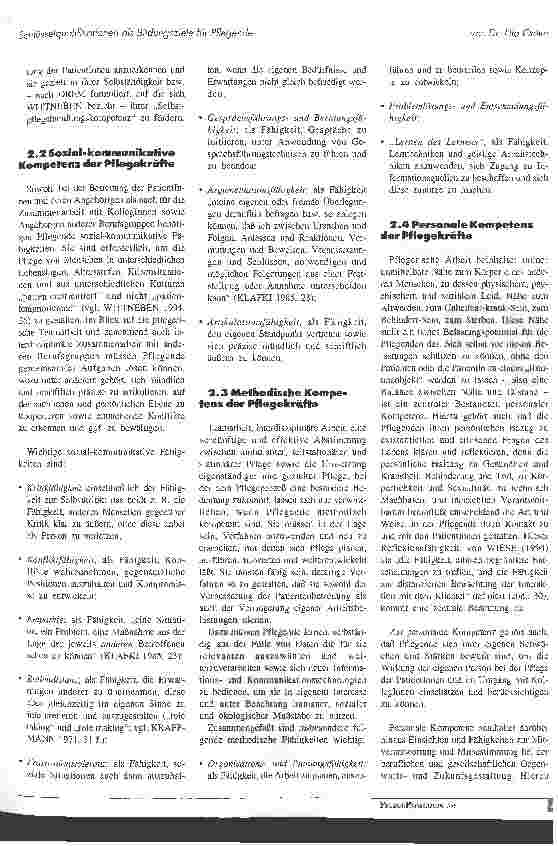 Vorschauseite 4: Schlüsselqualifikationen als Bildungsziele für Pflegende