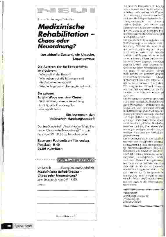Vorschauseite 3: Unternehmensweites Netzwerk für die kreuznacher diakonie Geschäftsprozesse wurden transparenter und effizienter