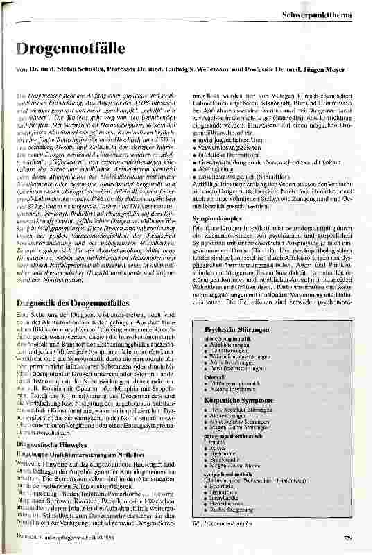 Vorschauseite 1: Drogennotfälle