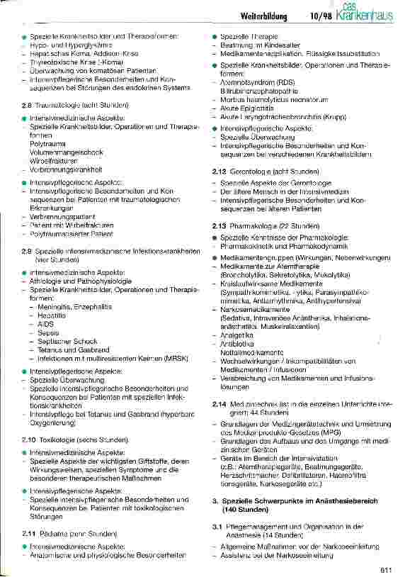 Vorschauseite 4: DKG-Empfehlung zur Weiterbildung für Krankenpflegepersonen in der Intensivpflege (II)