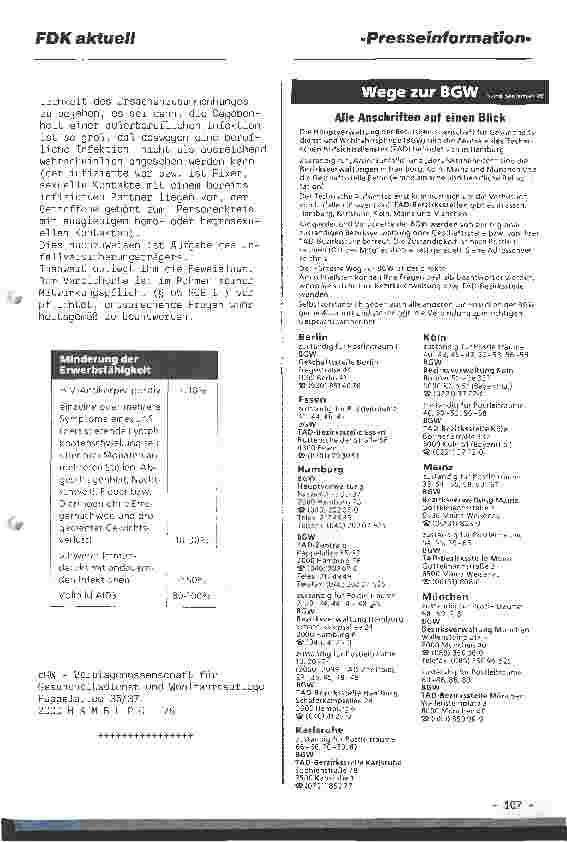 Vorschauseite 4: Berufskrankheit AIDS