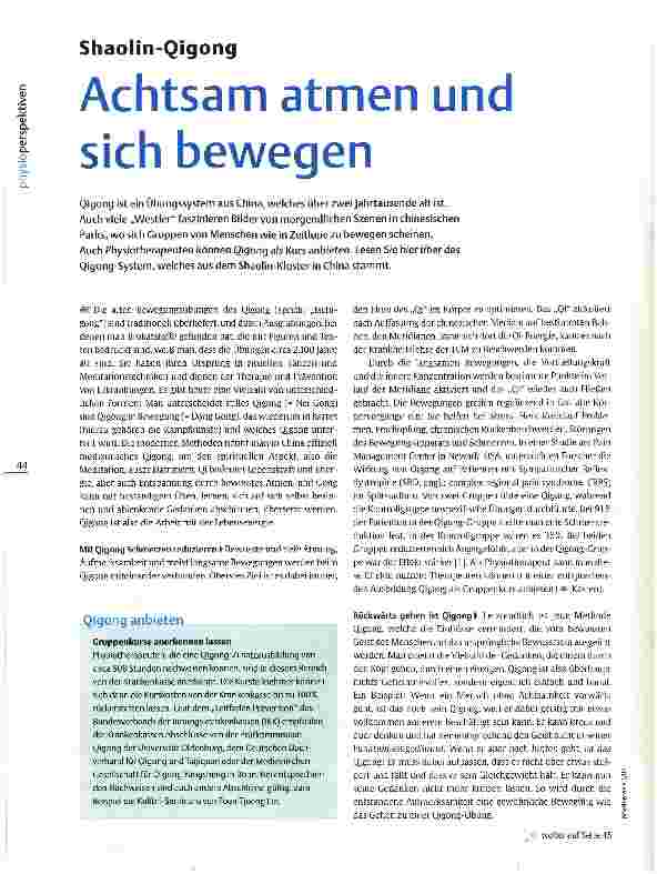 Vorschauseite 1: Achtsam atmen und sich bewegen