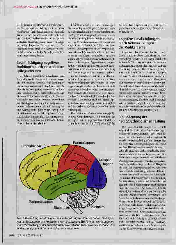 Vorschauseite 2: Entwicklungsdefizite bei Kindern mit Epilepsie