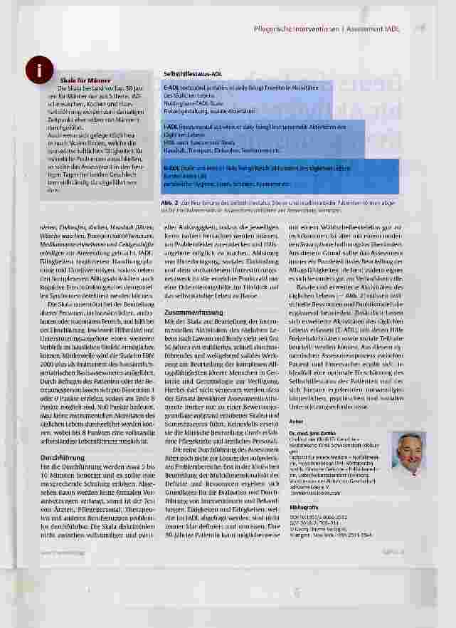 Vorschauseite 3: Geriatrisches Assessment Instrumentelle Aktivitäten des täglichen Lebens