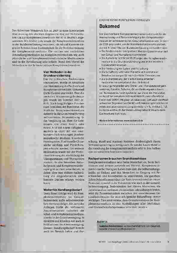 Vorschauseite 2: Beliebt, ganzheitlich und patientenzentriert