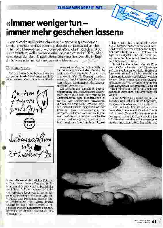 Vorschauseite 1: Immer weniger tun - immer mehr geschehen lassen
