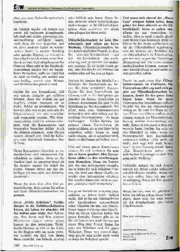 Vorschauseite 3: Interesse wecken und überregionale Beachtung in der Presse finden