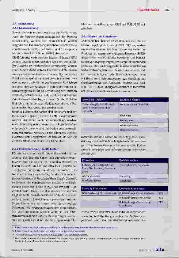 Vorschauseite 4: Open-Access-Geschäftsmodell für PUBLISSO ZB MED Publikationsplattform für die Lebenswissenschaften