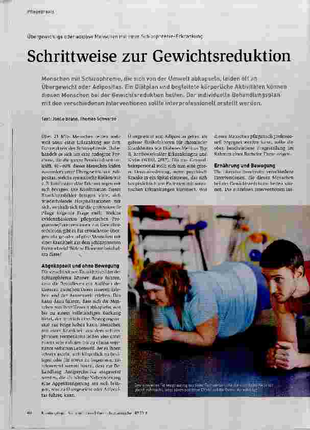 Vorschauseite 1: Schrittweise zur Gewichtsreduktion