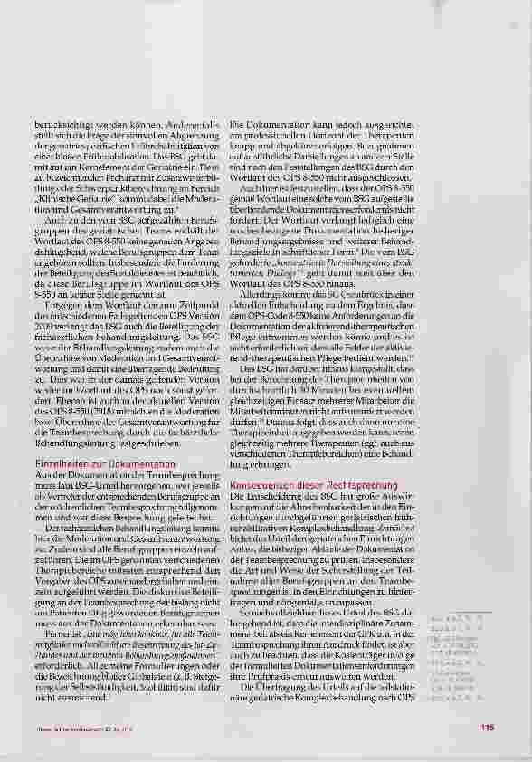 Vorschauseite 3: Kostenübernahme in der Geriatrie
