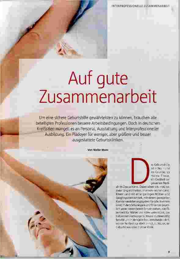 Vorschauseite 2: Auf gute Zusammenarbeit