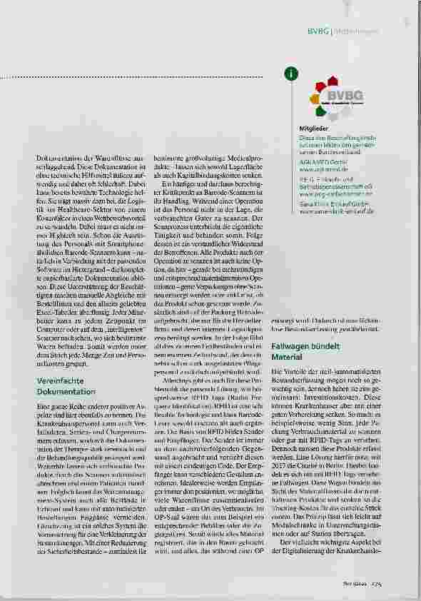 Vorschauseite 2: Krankenhauslogistik und Digitalisierung Funksignale aus dem OP