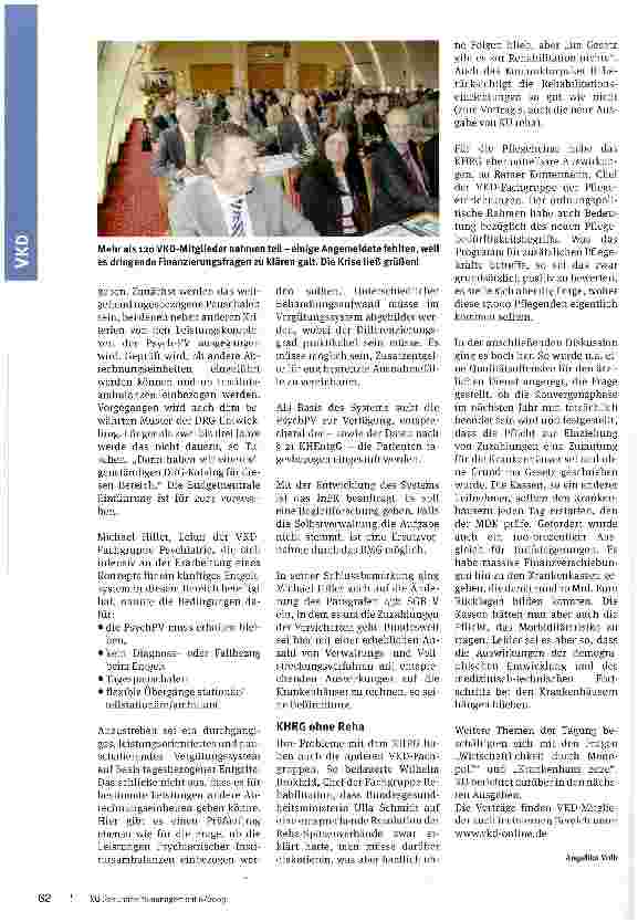Vorschauseite 3: „Die Abwrackprämie für Krankenhäuser wurde verhindert