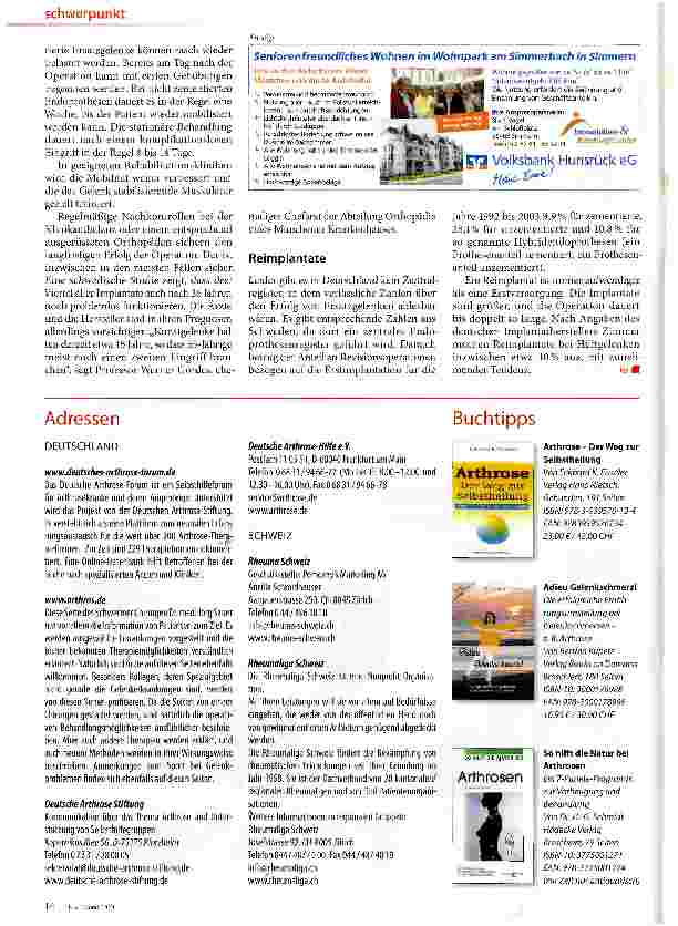 Vorschauseite 5: Arthrose Wenn es in den Gelenken knirscht