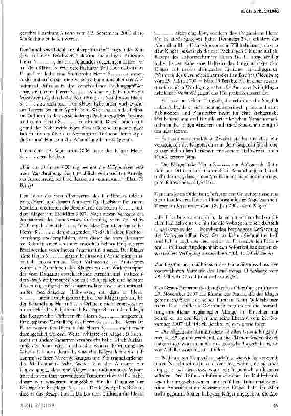 Vorschauseite 2: Einzelfall des Widerrufs der Erlaubnis zur berufsmäßigen Ausübung der Heilkunde ohne Bestallung (Heilpraktikererlaubnis)
