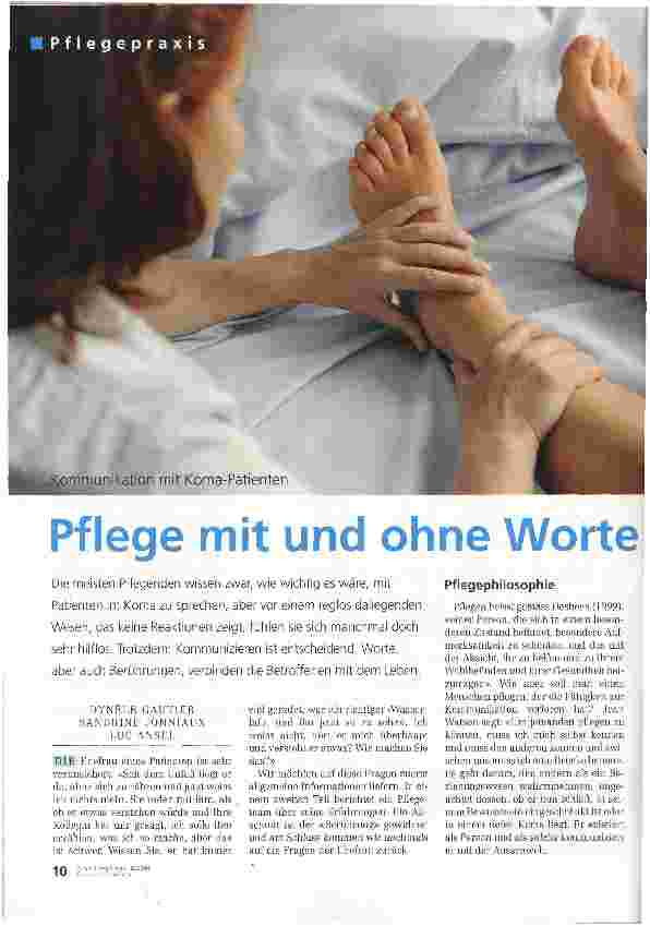 Vorschauseite 1: Pflege mit und ohne Worte