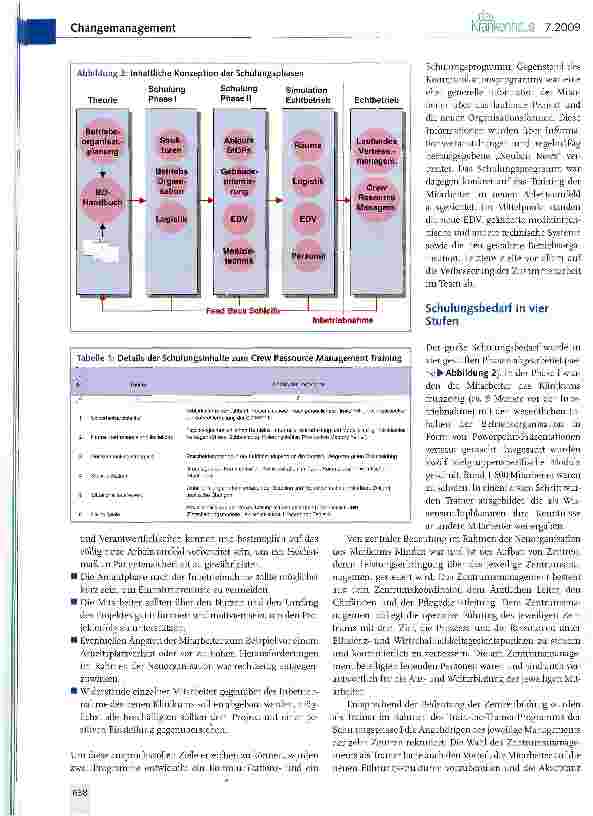 Vorschauseite 3: Umsetzung der Betriebsorganisation am Beispiel des Johannes-Wesling-Klinikums in Minden - Training fü Patientensicherheit