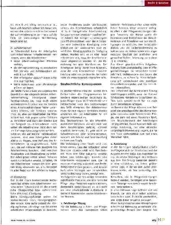 Vorschauseite 3: Wann haftet der Heimträger?