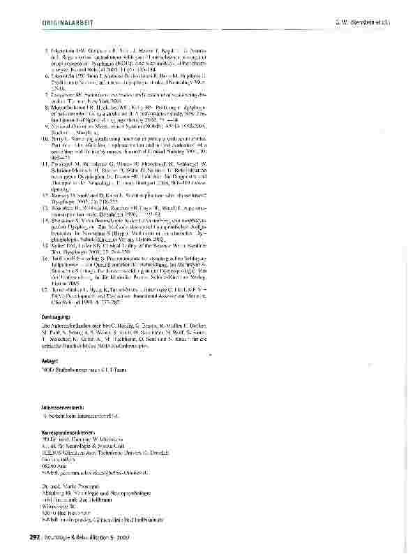Vorschauseite 3: Standardisierung des Untersuchungsablaufs bei Neurogener Oropharyngealer Dysphagie (NOD)