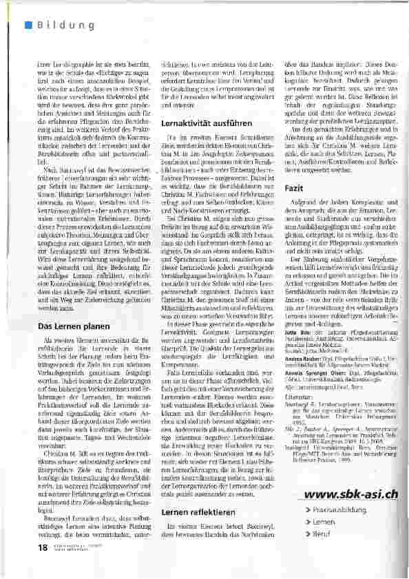 Vorschauseite 3: Bewusst gestalteter Lernprozess in der Praxis