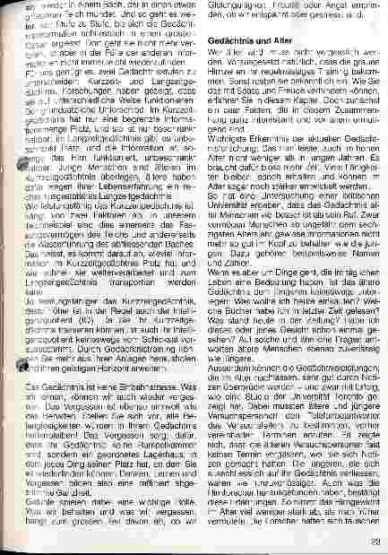 Vorschauseite 3: Gedächtnistraining Wer seine geistigen Fähigkeiten behält lebt besser
