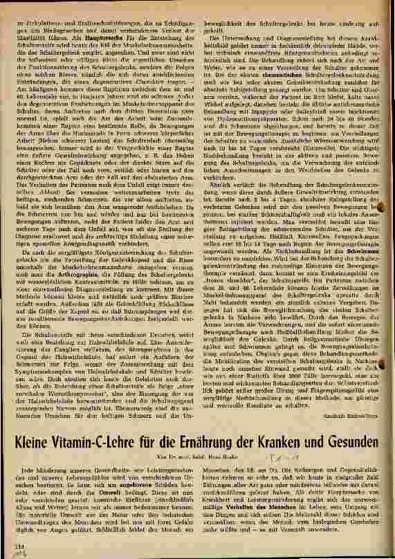Vorschauseite 1: Kleine Vitamin-C-Lehre für die Ernährung der Kranken und Gesunden