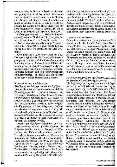 Vorschauseite 6: Projekt Treffpunkt Ein Aktionsforschungsprojekt in einem Pflegeheim