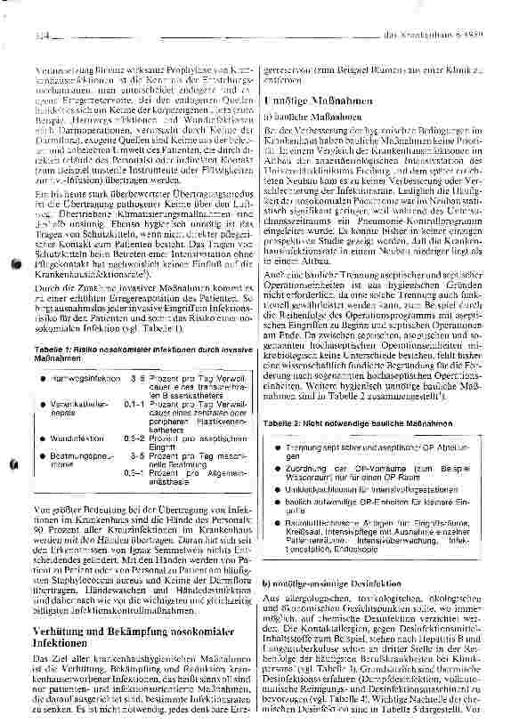 Vorschauseite 2: Kostensparende und umweltfreundliche Verhütung und Bekämpfung von Krankenhausinfektionen