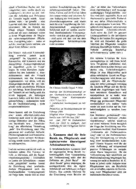 Vorschauseite 2: Zur Erforderlichkeit von berufsständischen Pflegekammern-Gegenargumente.