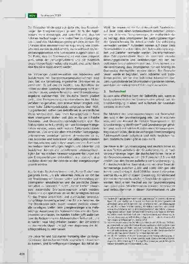 Vorschauseite 4: Empfehlungen des Deutschen Vereins zur Regulierung und Vermeidung von Stromschulden und Strom Unterbrechungen in Haushalten der Grundsicherung und Sozialhilfe