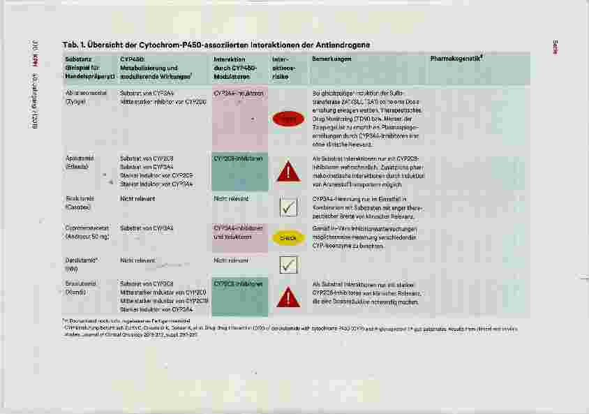 Vorschauseite 4: Das Interaktionspotenzial der Antiandrogene