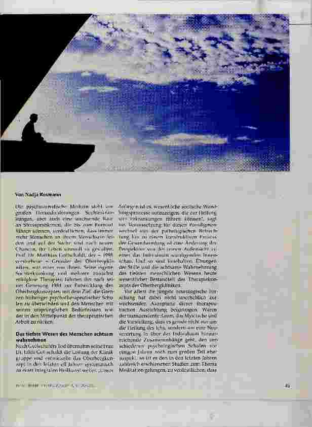 Vorschauseite 2: Meditation und Gesundheit