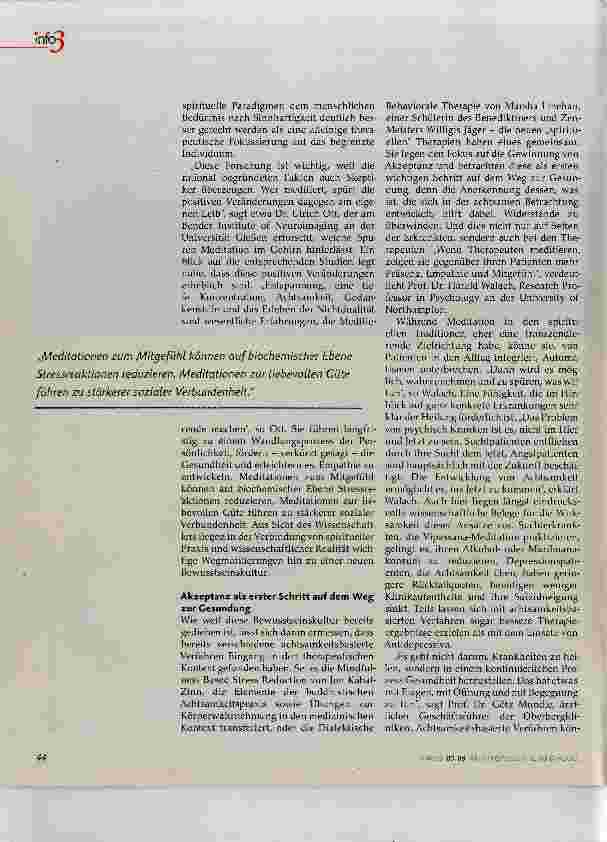 Vorschauseite 3: Meditation und Gesundheit