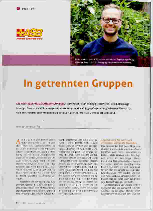 Vorschauseite 1: In getrennten Gruppen
