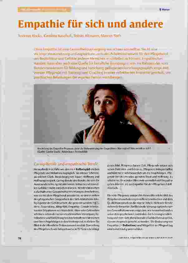 Vorschauseite 1: Empathie für sich und andere