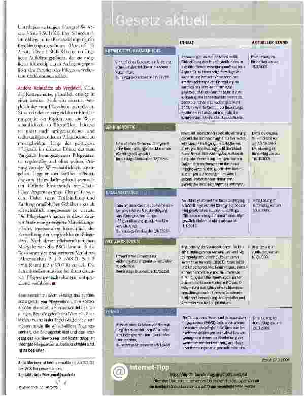 Vorschauseite 2: Pflegesatz-Verfahren bestimmt