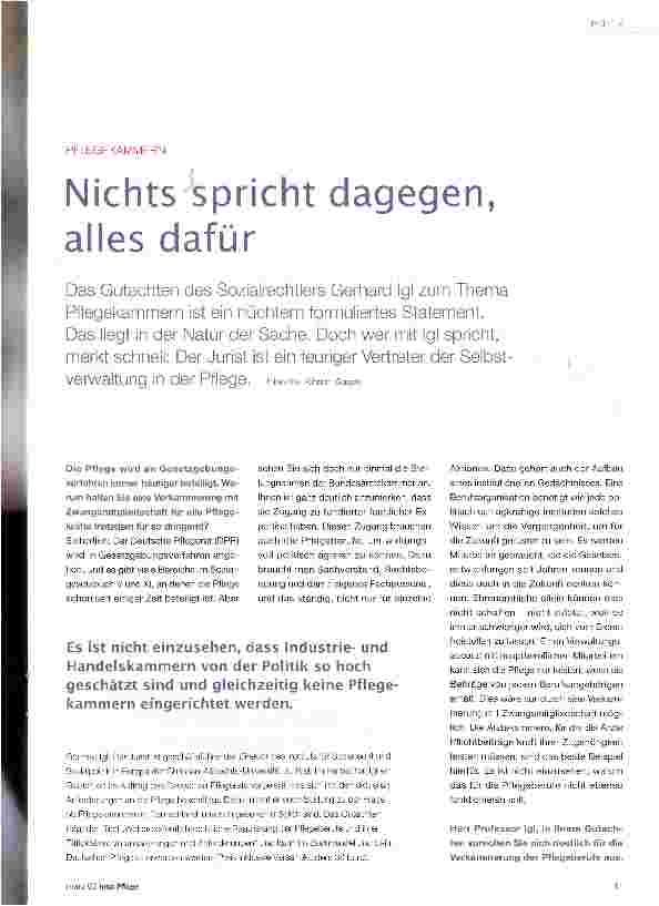 Vorschauseite 1: Nichts spricht dagegen, alles dafür